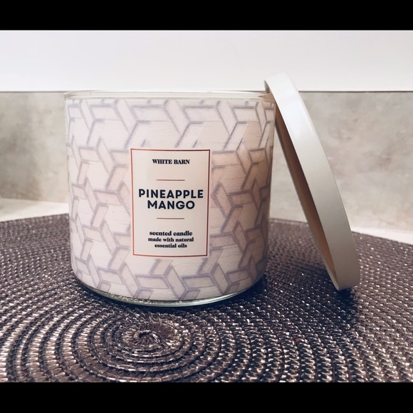 NWT BBW Pineapple Mango 3-Wick Candle